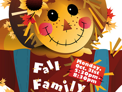 Fall Family Fair church design fall family fair halloween alternative illustration design poster