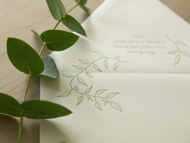 Letterpress Wedding Envelope by Jess Cook on Dribbble