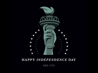 Independence Day 1776 4th of july america american icons illustration independence day liberty stars statue of liberty united states of america usa usa holiday