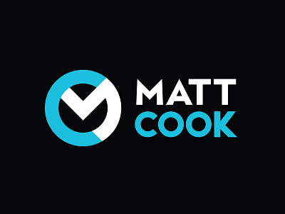 Logo Design | Matt Cook animation logo blue blue logo branding circle logo identity logo logo branding logo design m logo mc mc logo monochromatic motion designer logo typography