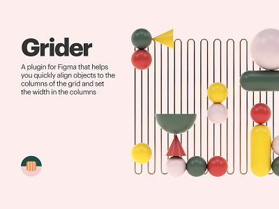 Grider. Plugin for Figma 3d art cinema4d figma illustration plugin