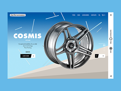 Car Performance car design ecommerce rims tyres web website
