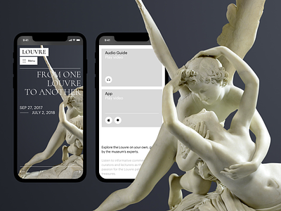 The Louvre art artist clean concept design exhibition louvre minimal museum site typography ui ux web website