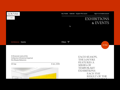 The Louvre animation art artist buy clean concept design minimal museum principle promo site tickets typography ui ux web website