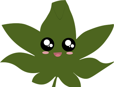 Cannabis Cutie animation flat illustration web