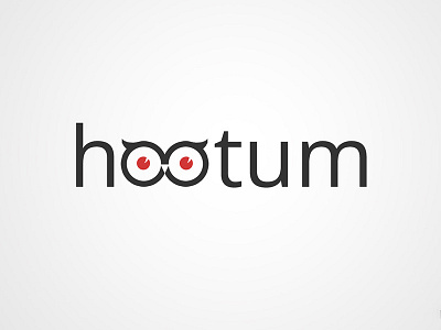 Hootum - Logo for a design firm branding hootum logo owl