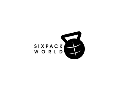 Sixpack World Logo Design branding gym gym logo logo logo design minimal logo minimalist logo