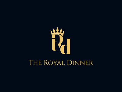 The Royal Dinner Logo Design brand brand design brand identity branding clean logo logo design luxury logo minimal minimalist logo restaurant restaurant logo simple