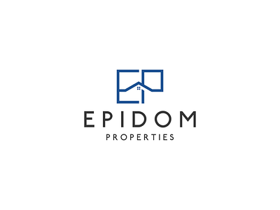 Epidom Properties Logo Design brand brand design brand identity branding clean logo logo design luxury logo minimal minimalist logo real estate real estate logo simple