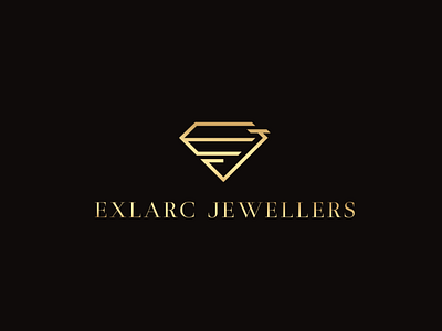 Exlarc Jewellers Logo Design brand brand design brand identity branding clean jewellers logo jewellery brand logo logo design luxury logo minimal minimalist logo simple