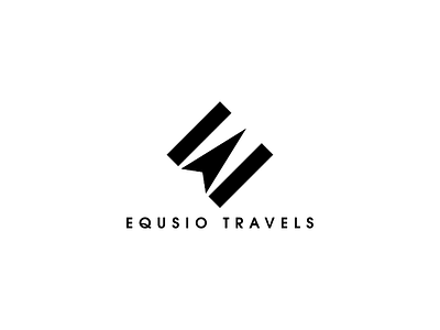 Equsio Travels Logo Design brand brand design brand identity branding clean logo logo design minimal minimalist logo simple simple logo travel agency brand travel agency logo