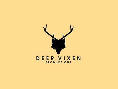 Deer Vixen Productions Logo Design brand brand design brand identity branding clean logo logo design luxury logo minimal minimalist logo simple