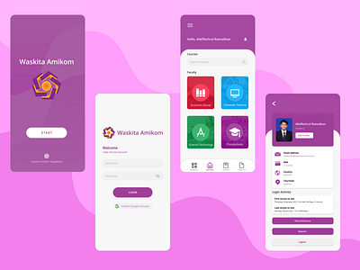 UI Design Waskita Amikom Mobile App