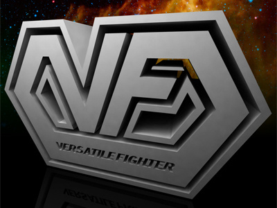 3d VF Logo 3d logo maya versatile fighter