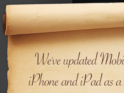 iPad Notice to users ipad joe taylor scroll ui