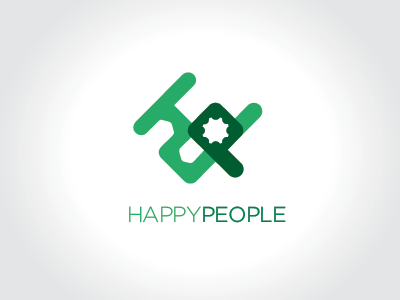 hp - happy people MODIFIED branding green letters logo