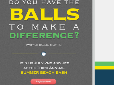 Wiffle Ball Eblast advertising eblast