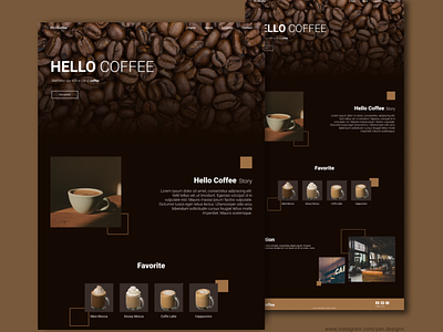 Hello Coffee coffee coffelate design figma icecoffe indonesia landingpage late ui uiux web
