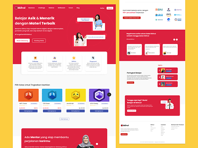 Redesign Skilvul website design figma indonesia mobile ui skilvul ui uidesign uiux uiuxdesign userinterface ux