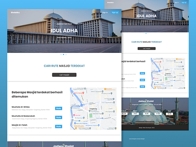 Sholatku Web design design figma indonesia mobile ui ui uidesign uiux uiuxdesign userinterface webdesign