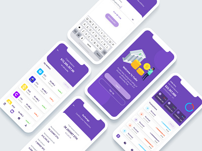 Cryptocurrency App app app design bitcoin exchange bitcoin wallet crypto crypto wallet cryptocurrency cryptocurrency app design minimal ui ui design ux