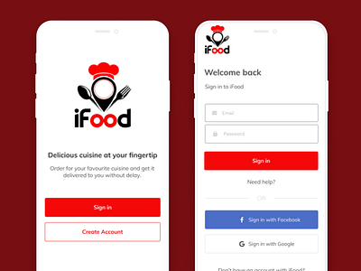 Food App Onboarding app app design branding design food app ui food delivery app logo minimal onboarding screen sign in ui signin ui ui design ux