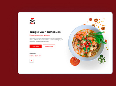 Food Store design food delivery app food landing page food web food website landing page landing page design minimal ui ui design ux web web design website design