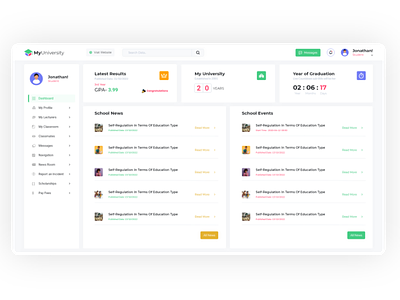 Student Dashboard Template