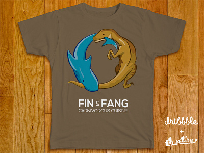 Fin & Fang for Dribbble Threadless Playoff