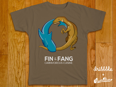 Fin & Fang for Dribbble Threadless Playoff