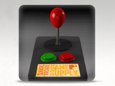 Joystick App Icon 3d app arcade c4d game icon joystick