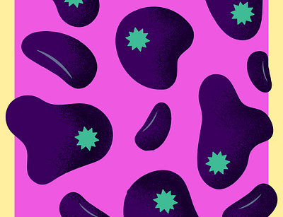 Microbes (Biologique/Synthétique #2) abstract artificial illustration microbe organic pink violet wallpaper