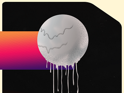 Moon (The Cosmic Bleed Series #1) illustration textured