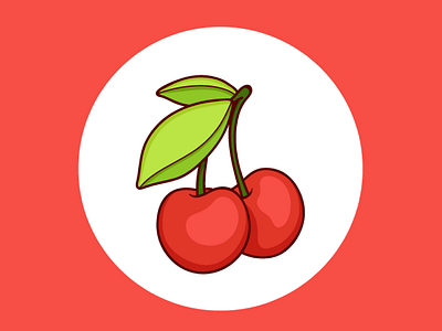 Cherry Artist app artisit branding cherries cherry cherry artist cherryblossom design flat icon illustration logo minimal ux vector