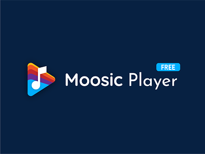 Moosic Player Icon app apptic branding design dribbble dribbble best shot flat free icon illustration logo minimal mobile moosic moosic player music music player player vector