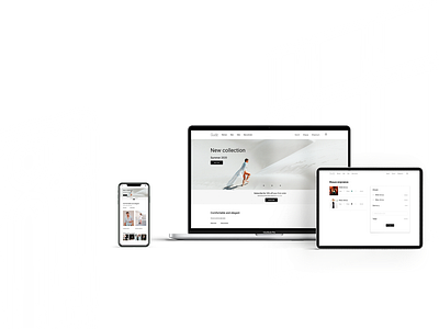 Интеренет-магазин одежды branding design minimal ui web дизайн сайта интеренет магазин интеренет магазин мобильная версия одежда планшет