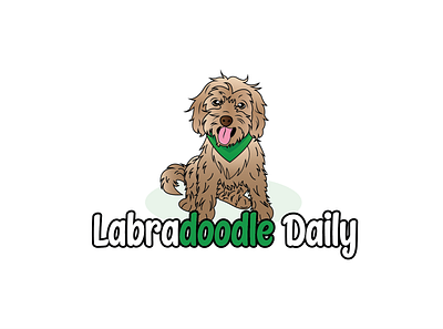 Labradoodle Daily animal logo dog logo logo design mascot logo pet logo pet shop logo pet store logo vector