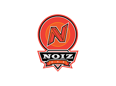 NOIZ aggresive orange design esports fire games gaminglogo graphicdesign illustration logo logo design mascot logo play rubyarochonadesigns soccer sports logo vector