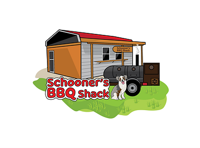 Shack, Smoker and Shepherd animal logo animals cartoon logo cartoon shepherd dog logo dogs dribbleartist food truck logo graphicdesign illustration logo design mascot logo pet logo pet shop logo pet store logo rubyarochonadesigns shack shepherd smoker vector