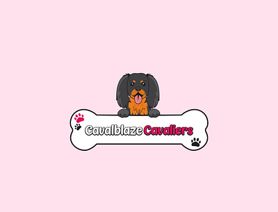 Cavalier King Charles Spaniel animal logo black and tan dog cartoon logo cavalier dog cavaliers dog logo doggo doggy graphicdesign happy dog illustration king charles logo design lovely mascot logo pet logo pet shop logo pet store logo puppies pups