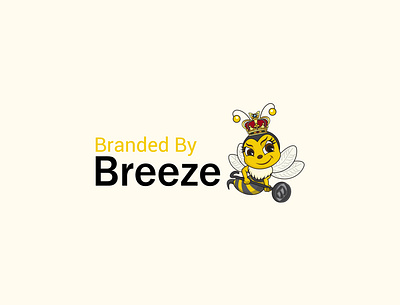 Queen Bee animal logo bee with crown bees branding iron cartoon bee cartoon logo crown crown bee designer dribbble shots illustration illustrator logo design mascot logo queen bee