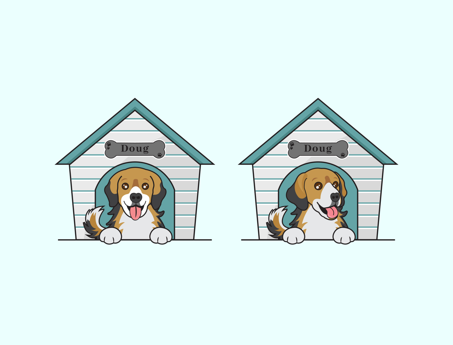 Cartoon Dog Kennel by Rubya Nawar Rochona on Dribbble