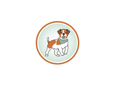 Jack Russell Terrier animal logo cartoon jack russell cartoon logo dog logo doggy illustration jack russell logo design mascot logo pet logo pet shop logo pet store logo