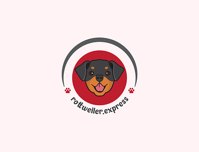 Black Rottweiler Puppy animal logo cartoon logo cartoonlogo cartoonpuppy design dog logo graphic design illustration logo logo design logodesign mascot logo mascotlogo pet shop logo puppy rottweiler