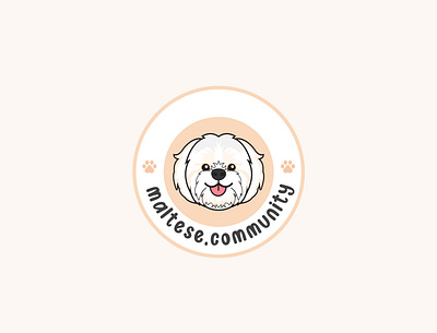 Maltese Puppy animal logo cartoon cartoon logo cute maltese design designer dog dog logo illustration logo design maltese maltese puppy maltesedog mascot logo pet shop logo pups