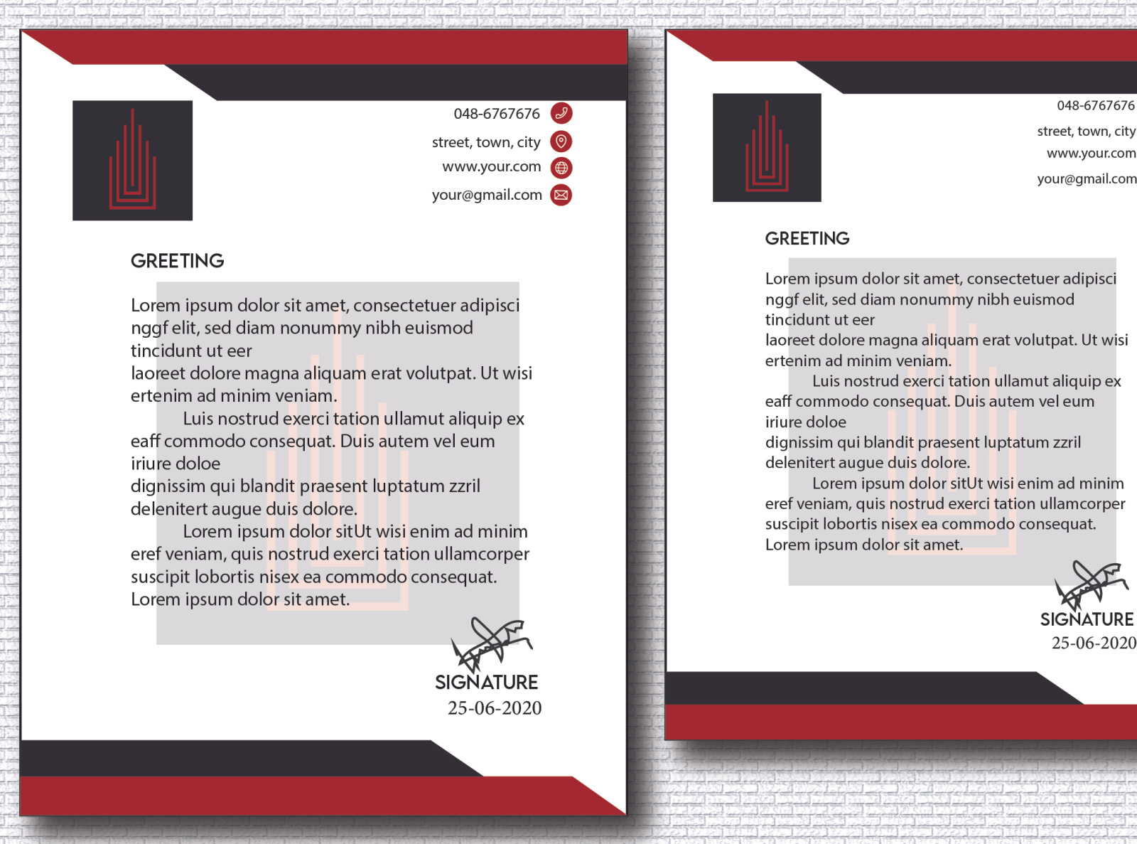 What is watermarked paper used for image