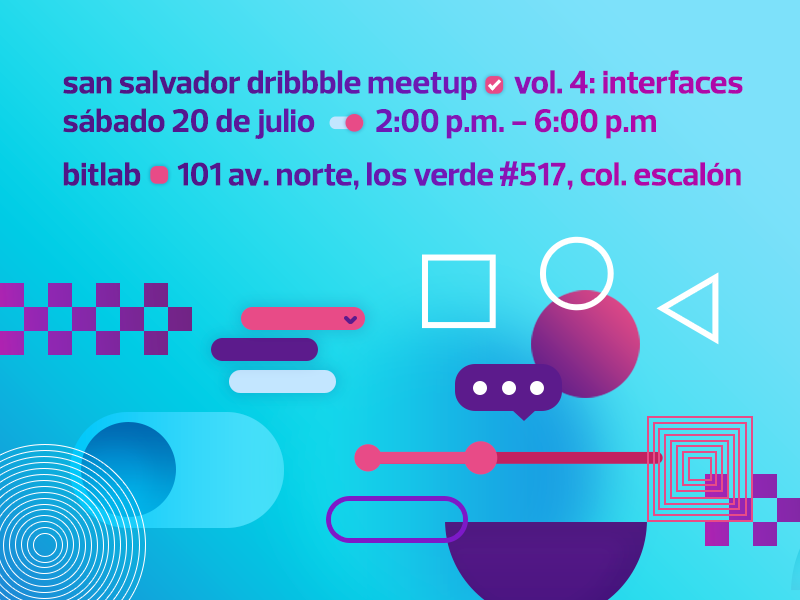 San Salvador Dribbble Meetup Vol. 4 bitlab dribbble meetup el salvador meetup san salvador