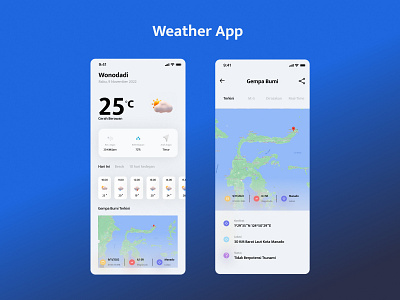 Weather App mobileapp ui weatherapp