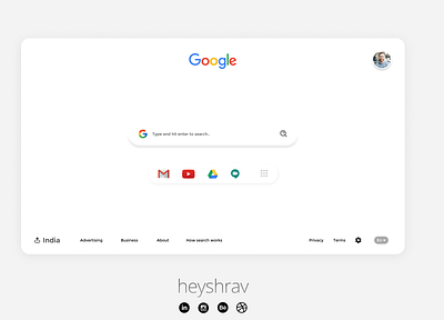 Google Search Page Redesign Concept - Neumorphic/Material Design concept design figmadesign google google design google search material ui neumorphic neumorphism redesign redesign concept redesign tuesday redesigned ui user interface design web