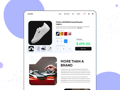 Shooes - eCommerce Product Page Concept